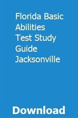 free basic abilities test study guide