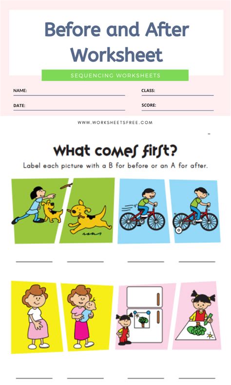 Free Before And After Concept Activity Pack Twinkl Teaching Before And After Concept - Teaching Before And After Concept