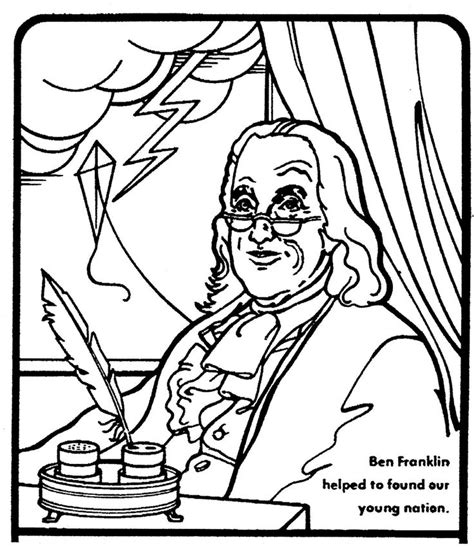 Free Benjamin Franklin Coloring Pages Amp Timeline Worksheets Benjamin Franklin Coloring Pages - Benjamin Franklin Coloring Pages
