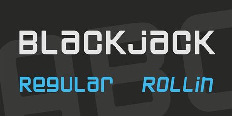 free blackjack font wliq