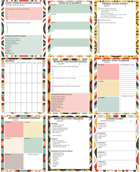 Free Blog Planners The Best Planners To Start Blog Post Worksheet - Blog Post Worksheet