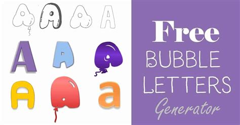 Free Bubble Letters Generator Add Bubble Letters With Bubble Writing I - Bubble Writing I