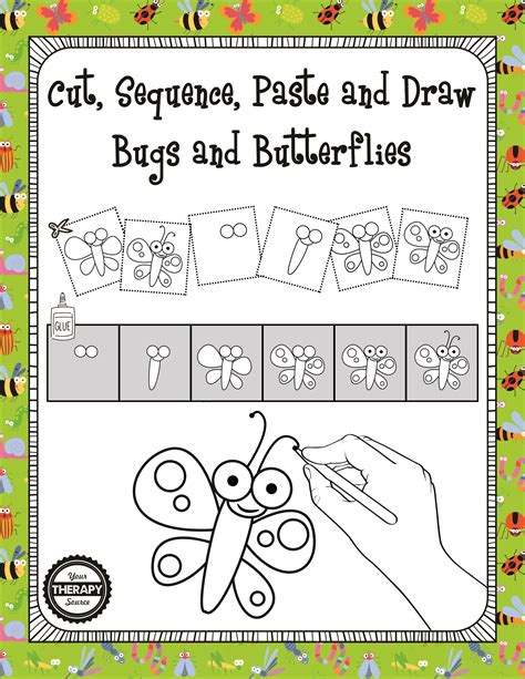 Free Butterfly Sequencing Cut And Paste Worksheet Made Halloween Sequencing Worksheet For Kindergarten - Halloween Sequencing Worksheet For Kindergarten