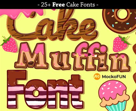 Free Cake Fonts Mockofun Printable Cake Writing Template - Printable Cake Writing Template