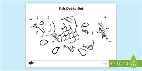 Free Cartoon Fish Dot To Dot Printable Resources Dot To Dot Fish - Dot To Dot Fish