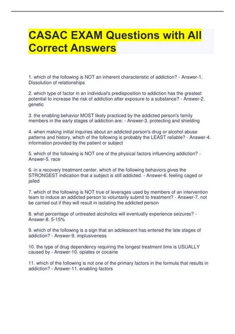 Free Casac Practice Test