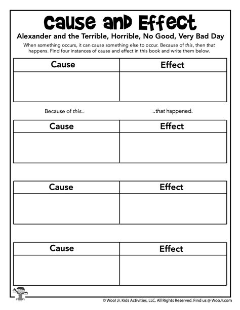 Free Cause Amp Effect Activities For First And Cause And Effect For 1st Grade - Cause And Effect For 1st Grade
