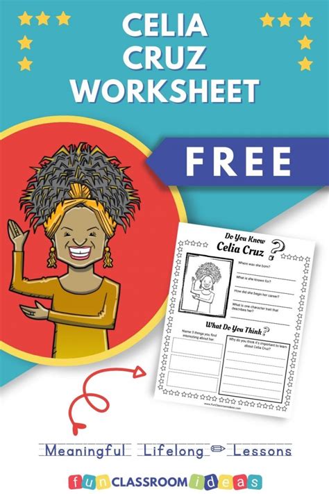 Free Celia Cruz Worksheet Level Up Your Worksheets Celia Cruz Coloring Page - Celia Cruz Coloring Page