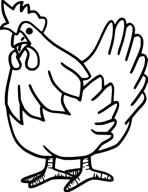 Free Chicken Coloring Pages Amp Book For Download Chicken Pictures To Color - Chicken Pictures To Color