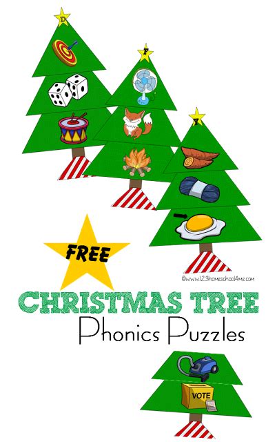 Free Christmas Phonics Trees Beginning Sounds Puzzles 2 Grade Phonics Chrsitmas Worksheet - 2 Grade Phonics Chrsitmas Worksheet
