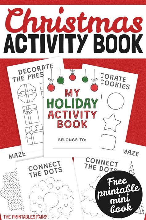 Free Christmas Printables Christmas Activity Book To Print Christmas Activity Booklet Printable - Christmas Activity Booklet Printable
