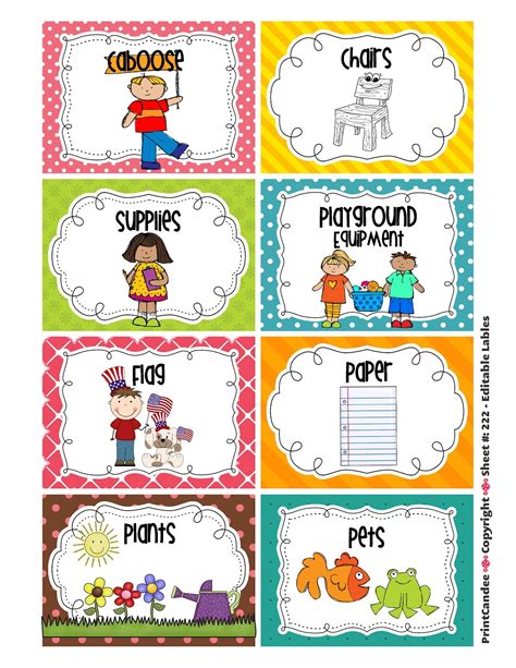 Free Classroom Labels Kindergarten Kindergarten Labels - Kindergarten Labels
