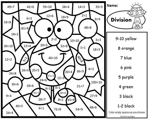 Free Color By Multiplication And Division Activity Twinkl Double Digit Multiplication Color By Number - Double Digit Multiplication Color By Number