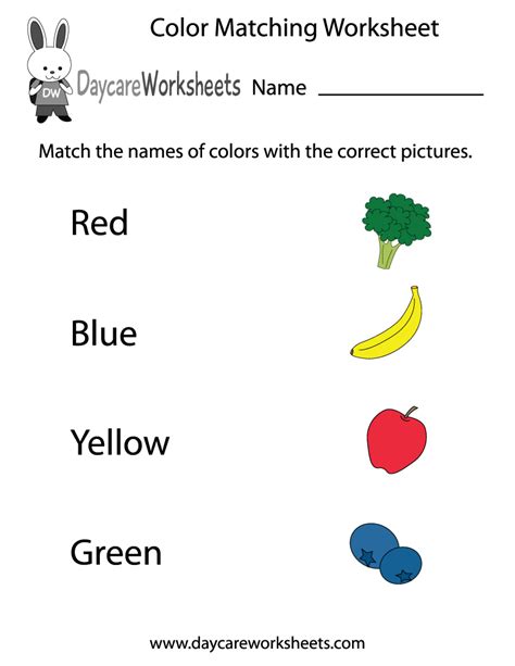 Free Color Worksheets For Preschoolers Preschool Color Worksheets - Preschool Color Worksheets
