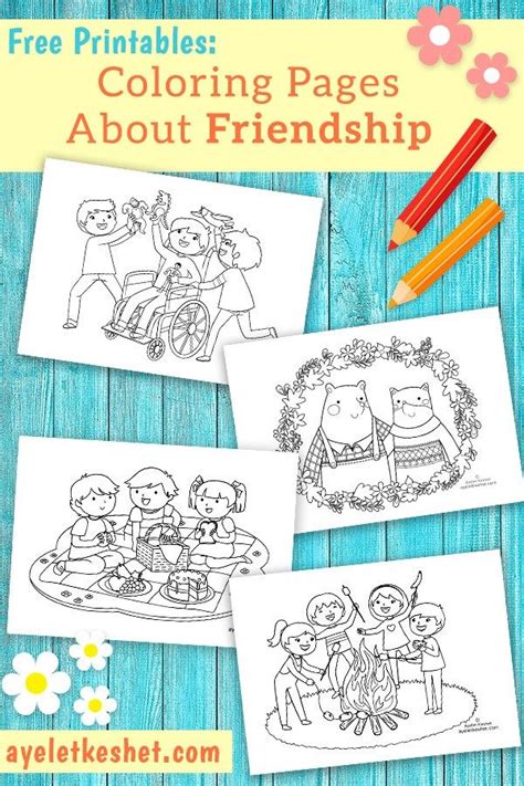 Free Coloring Pages About Friendship Ayelet Keshet Friendship Coloring Pages For Preschoolers - Friendship Coloring Pages For Preschoolers