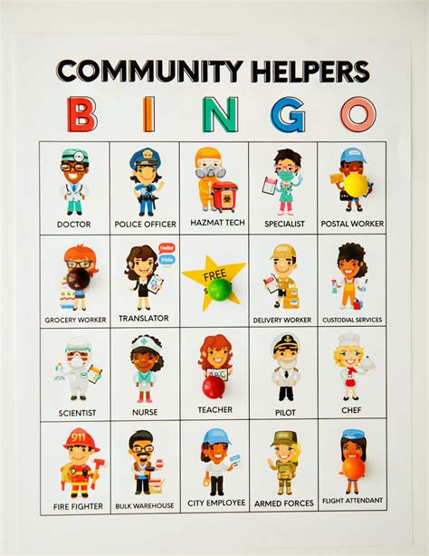 Free Community Helpers Bingo Game The Kindergarten Connection Questions On Community Helpers For Kindergarten - Questions On Community Helpers For Kindergarten