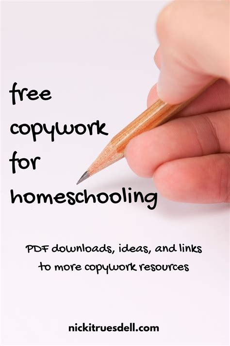 Free Copywork For Homeschooling Nicki Truesdell Kindergarten Copywork - Kindergarten Copywork