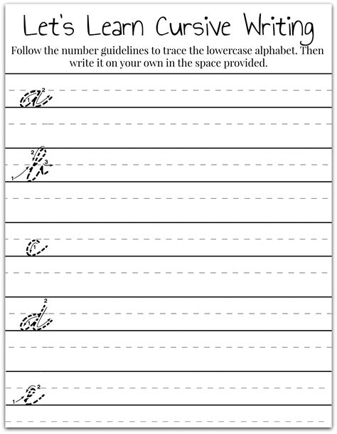 Free Cursive Writing Lesson Plan For 7th Grade Cursive Writing Lesson Plans - Cursive Writing Lesson Plans