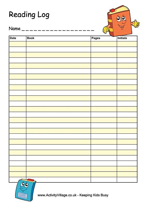 Free Custom Reading Log Templates For Students Storyboard Reading Log Template Kindergarten - Reading Log Template Kindergarten