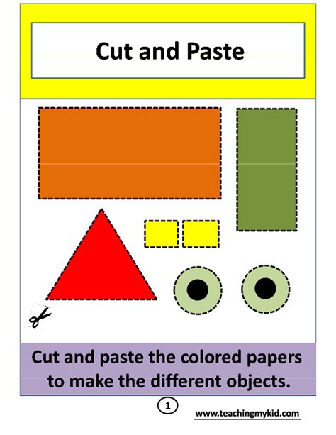 Free Cut And Paste Worksheets Amp Printables Homeschool Color And Cut Printables - Color And Cut Printables