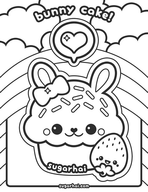 Free Cute Kawaii Coloring Pages For Kids Homemade Cute Food Coloring Pages - Cute Food Coloring Pages