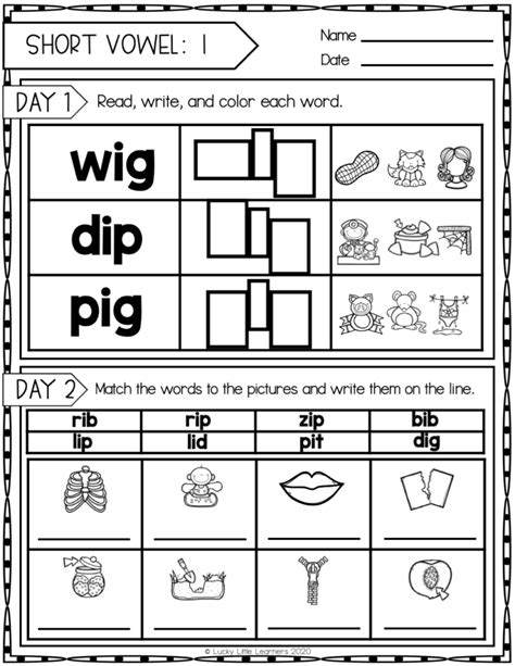 Free Daily Phonics Activities For 2nd Grade Lucky Phonics Worksheets For Second Grade - Phonics Worksheets For Second Grade