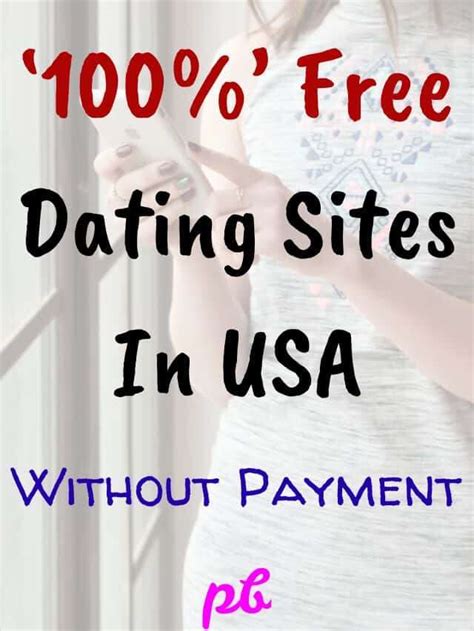 free dating site without any payment in usa