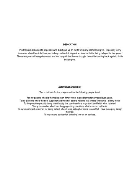 free dedication letter for thesis