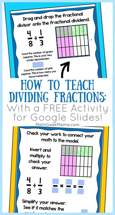 Free Digital Dividing Fractions Activity Free Homeschool Dividing Fractions Activities - Dividing Fractions Activities