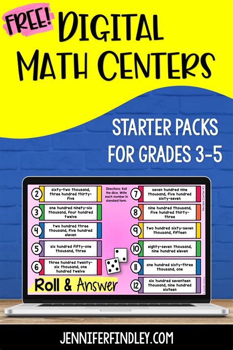 Free Digital Math Centers Starter Pack Teaching With Third Grade Math Centers - Third Grade Math Centers