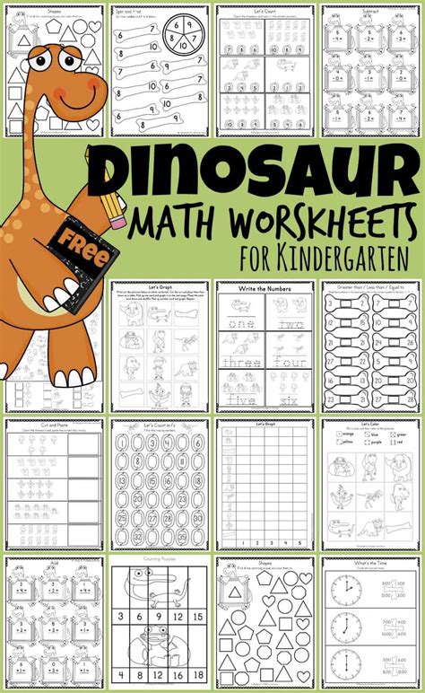 Free Dinosaur Math Worksheets Math Dinosaur - Math Dinosaur