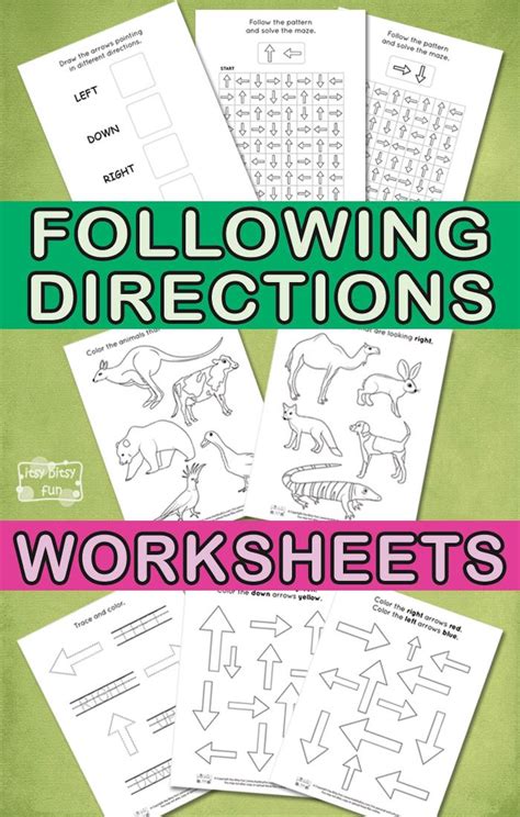 Free Direction Recognition Worksheets For Kids Kids Academy Recognition Direction Worksheet For Kindergarten - Recognition Direction Worksheet For Kindergarten