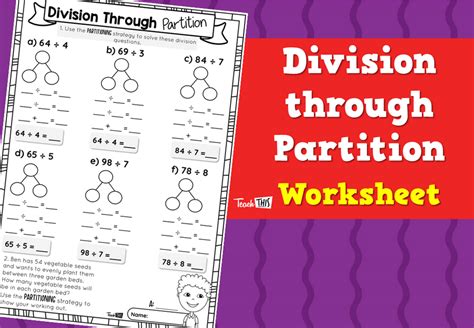 Free Division Partitioning Downloads Math Aids Division Drills - Math Aids Division Drills