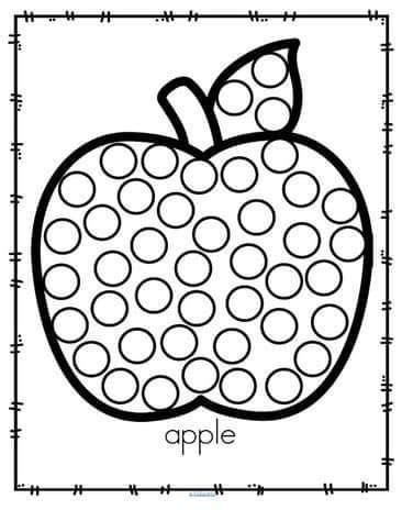 Free Dot Marker Shapes Apple Printable Worksheets Do A Dot Shapes Printables - Do A Dot Shapes Printables