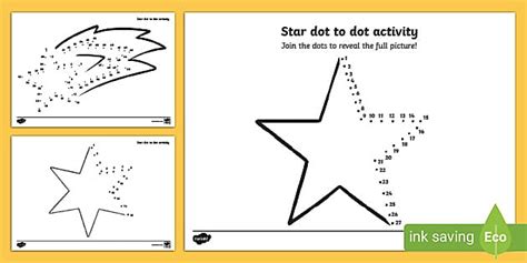 Free Dot To Dot Star Activities Educational Resources Dot To Dot Star - Dot To Dot Star