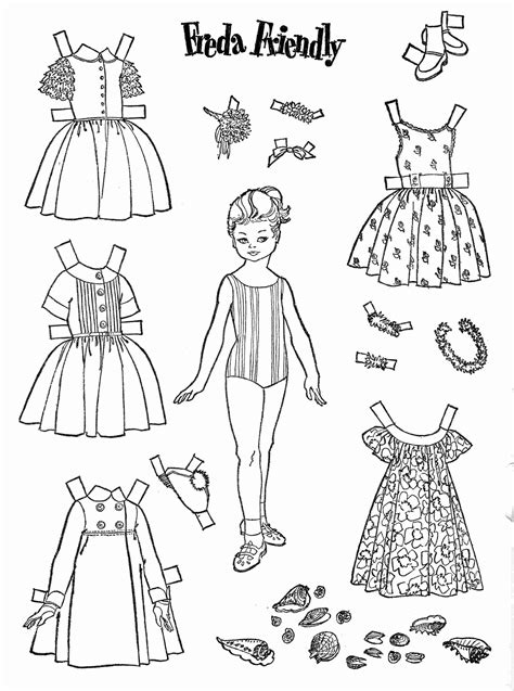 Free Dress Up Paper Dolls Coloring Pages Kids Paper Doll Dress Up Coloring Pages - Paper Doll Dress Up Coloring Pages