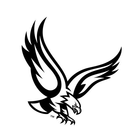 Free Eagle Logo Design Black And White Download Logo Karang Taruna Polos - Logo Karang Taruna Polos