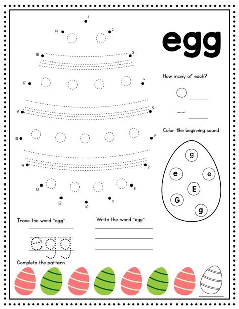 Free Easter Kindergarten Worksheets Ice Cream N Sticky Kindergarten Easter Worksheets - Kindergarten Easter Worksheets