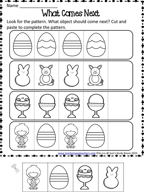 Free Easter Patterns Math Worksheets For Kindergarten Kindergarten Easter Worksheets - Kindergarten Easter Worksheets