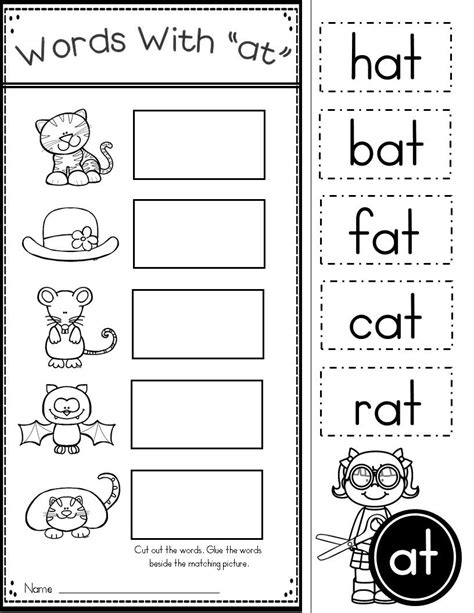 Free Easter Word Families Kindergarten Worksheets And Games Kindergarten Easter Worksheets - Kindergarten Easter Worksheets