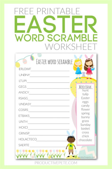 Free Easter Word Scramble Printable Confessions Of Parenting Easter Word Scramble Answers - Easter Word Scramble Answers