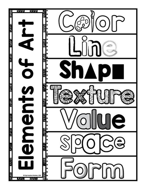 Free Elements Of Art Worksheets For Middle Or Middle School Art Worksheet - Middle School Art Worksheet