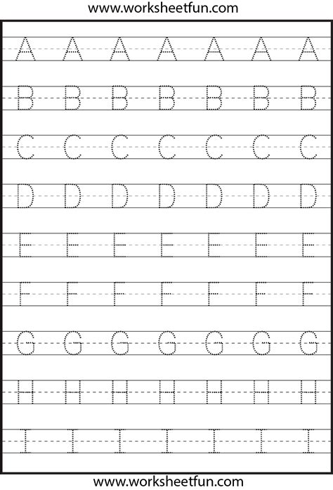 Free English Worksheets Alphabet Tracing Capital Letters Large Alphabet Letters For Tracing - Large Alphabet Letters For Tracing