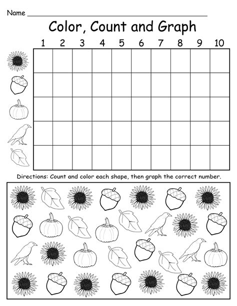 Free Fall Kindergarten Math Graphing Worksheet Worksheets4free Kindergarten Graph Worksheets - Kindergarten Graph Worksheets