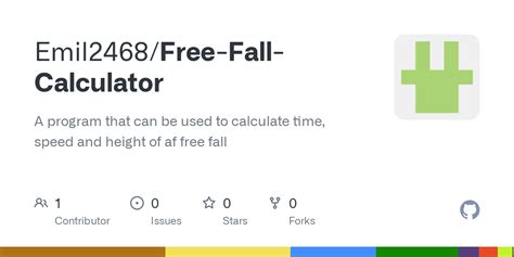 Free Fall Speed Calculator