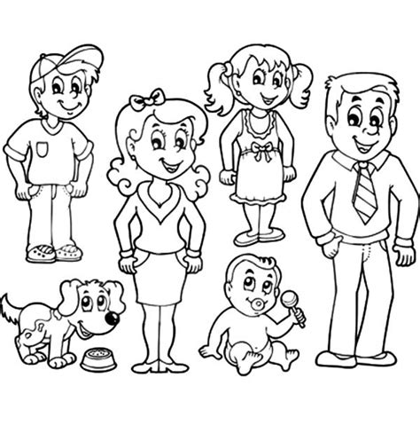 Free Family Coloring Pages Family Coloring Pages For Toddlers - Family Coloring Pages For Toddlers