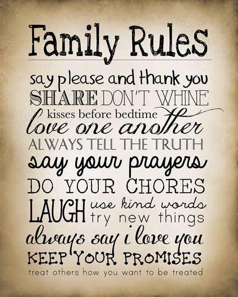 Free Family Rules Sign Customize Online And Print House Rules For Kids Printable - House Rules For Kids Printable