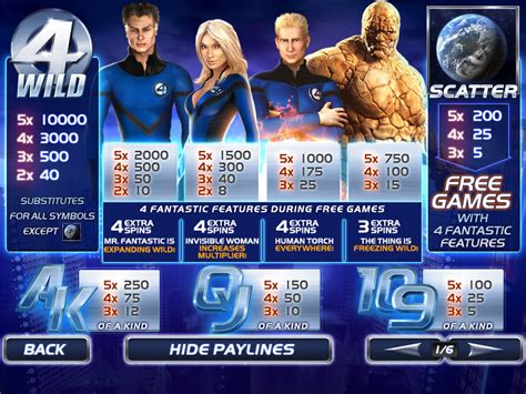 Free Fantastic 4 Slot Game Play Playtech Online Fantastic4d Slot - Fantastic4d Slot