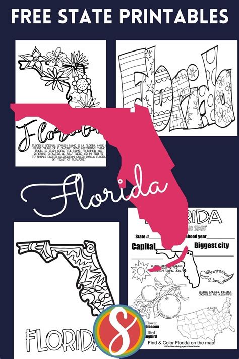 Free Florida Coloring Pages Stevie Doodles Map Of Florida Coloring Page - Map Of Florida Coloring Page