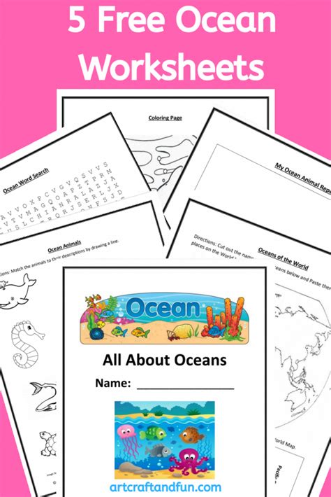 Free Free Printable Ocean Worksheets For Kids Kind Kindergarten 5 Oceans Worksheet - Kindergarten 5 Oceans Worksheet